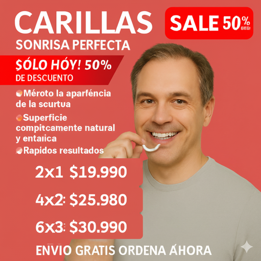 ¡OFERTA DE HOY!⌛CARILLAS DENTALES ADAPTABLES 2X1 +ENVIO GRATIS🏡🚚